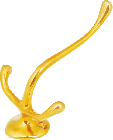 壁掛け真鍮製バスルームフック